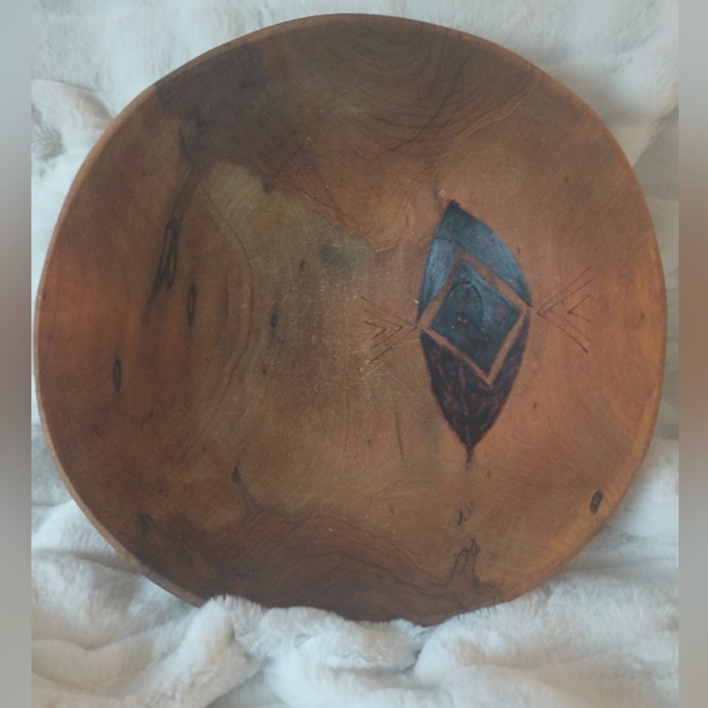 ⭐ Vintage Native American Hopi/Pueblo Large Bowl Art Artisan Piece